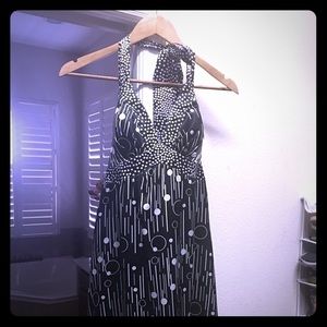 Beautiful black short dress! Worn once. Size 6.